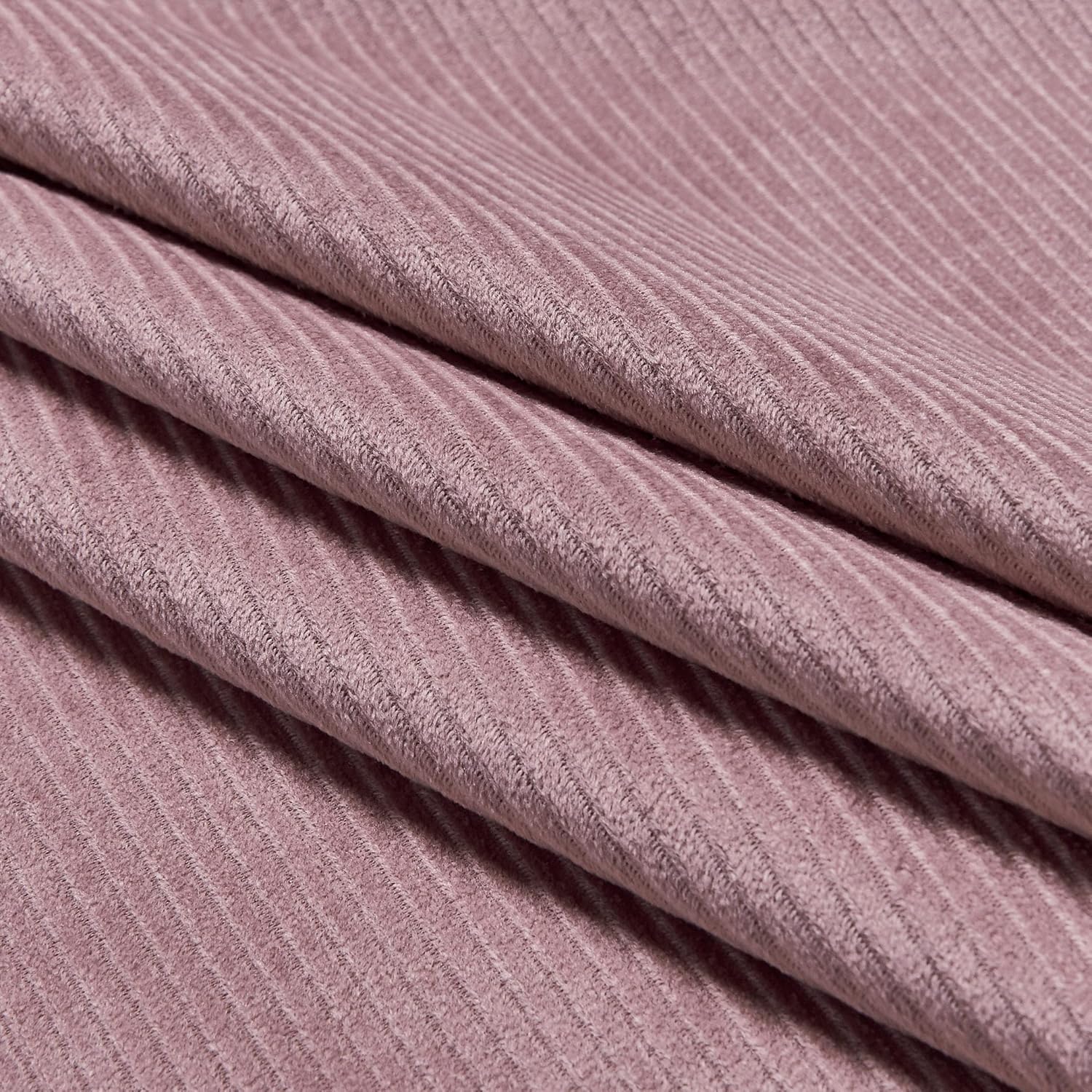 CleverPolly Set of 2 Super Soft Corduroy Velvet Standard Pillowcase - Dusty Pink