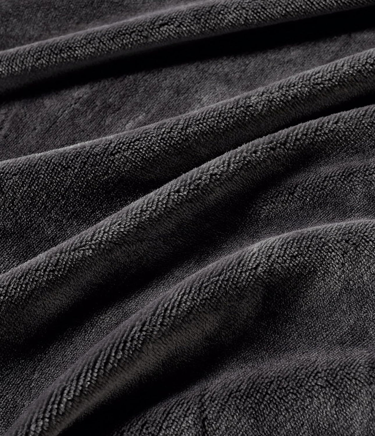 Teddy Sherpa Twin-Pack Standard Pillowcases - Soft Reversible Velvet & Sherpa Cushion Covers - Machine Washable with Zipper Closure -  48x73cm - Charcoal