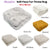 Meadow Soft Faux Fur Throw Rug 127 x 152 cm Off White