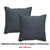 Bianca Pair of Hallston Charcoal European Pillowcases 65 x 65cm
