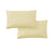 420TC Pair of Wrinkle Free No Flap Queen Pillowcases Pale Gold