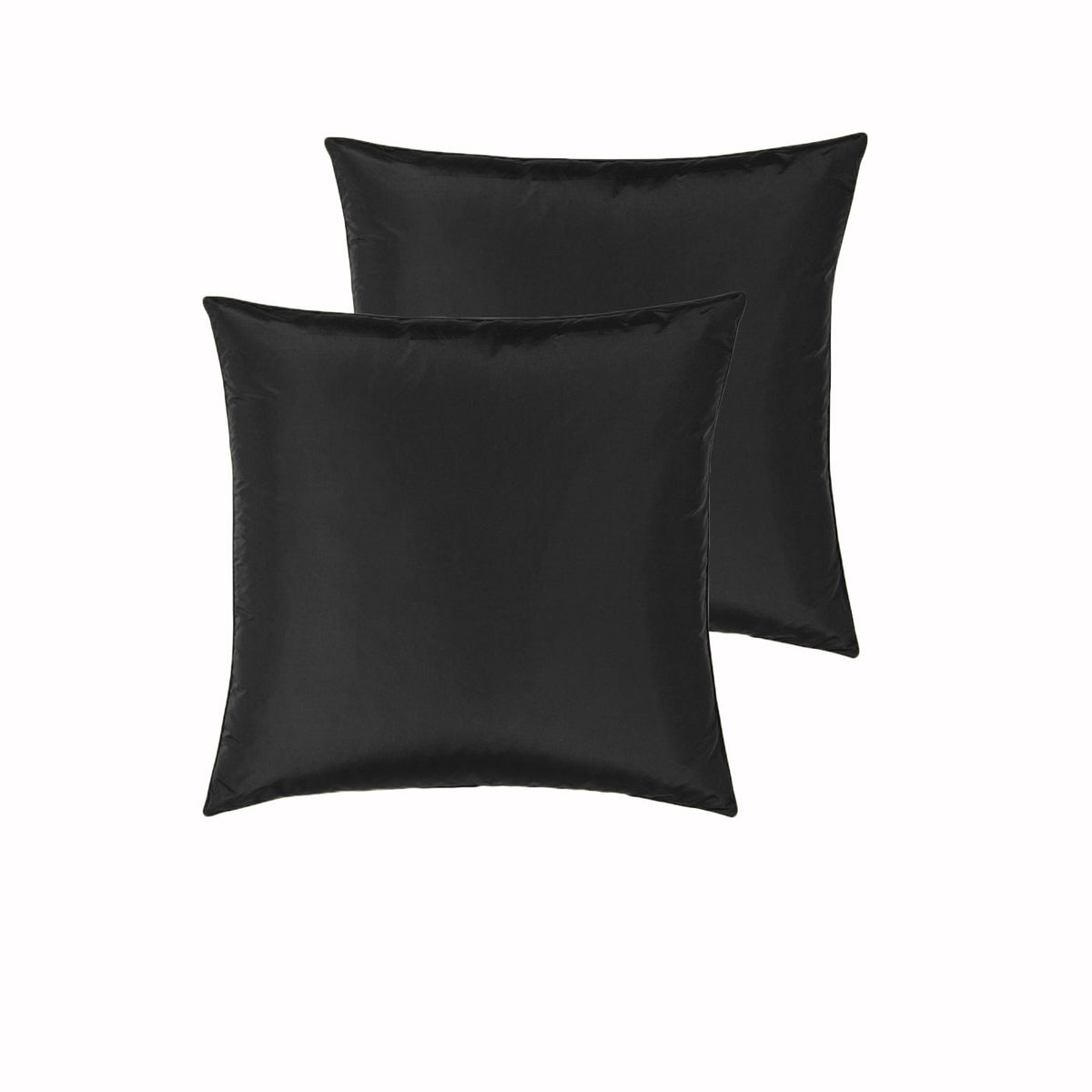 PepperMIll Satin European Pillowcases ( Pair ) BLACK