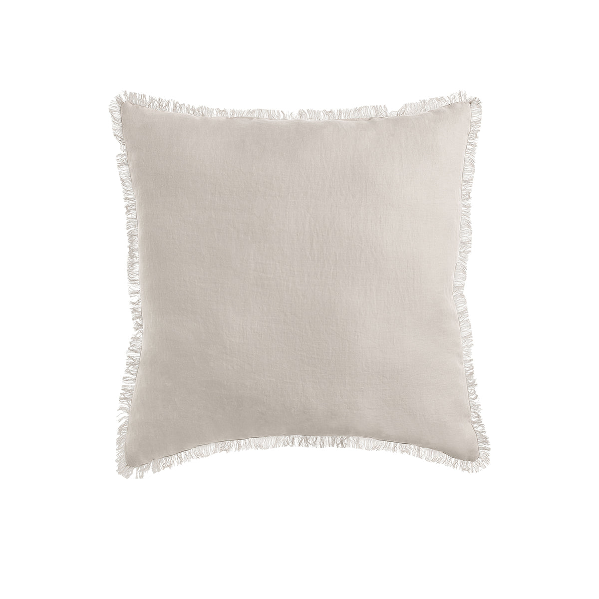 Vintage Design Homewares Natural French Linen Filled Cushion Square - 55cm x 55cm