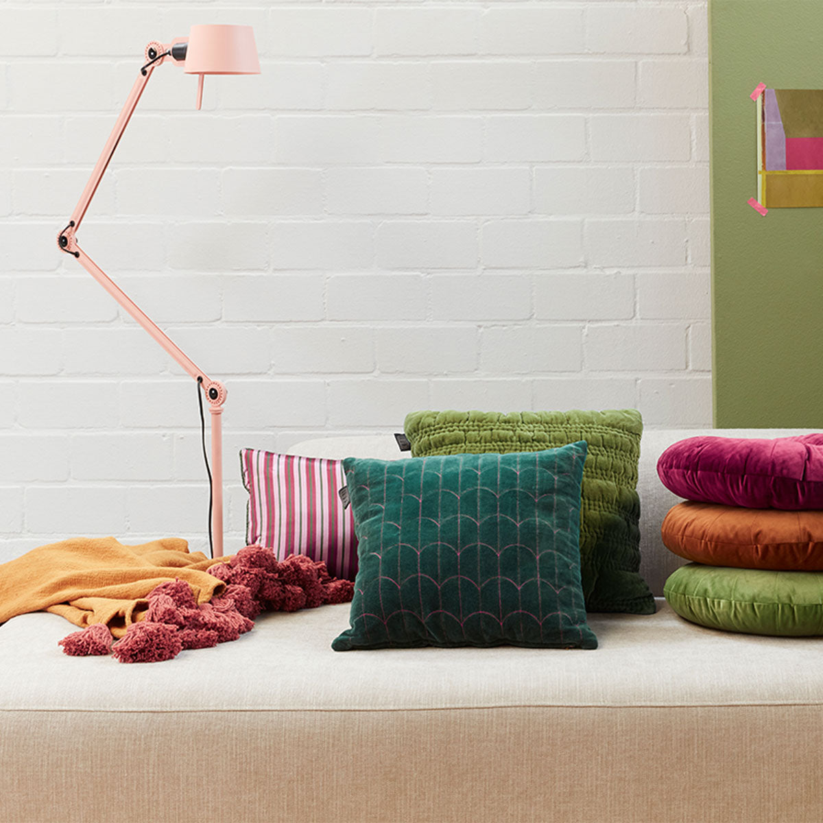 KAAT Amsterdam Phoeby Multi Reversible Oblong Filled Cushion 30cm x 50cm