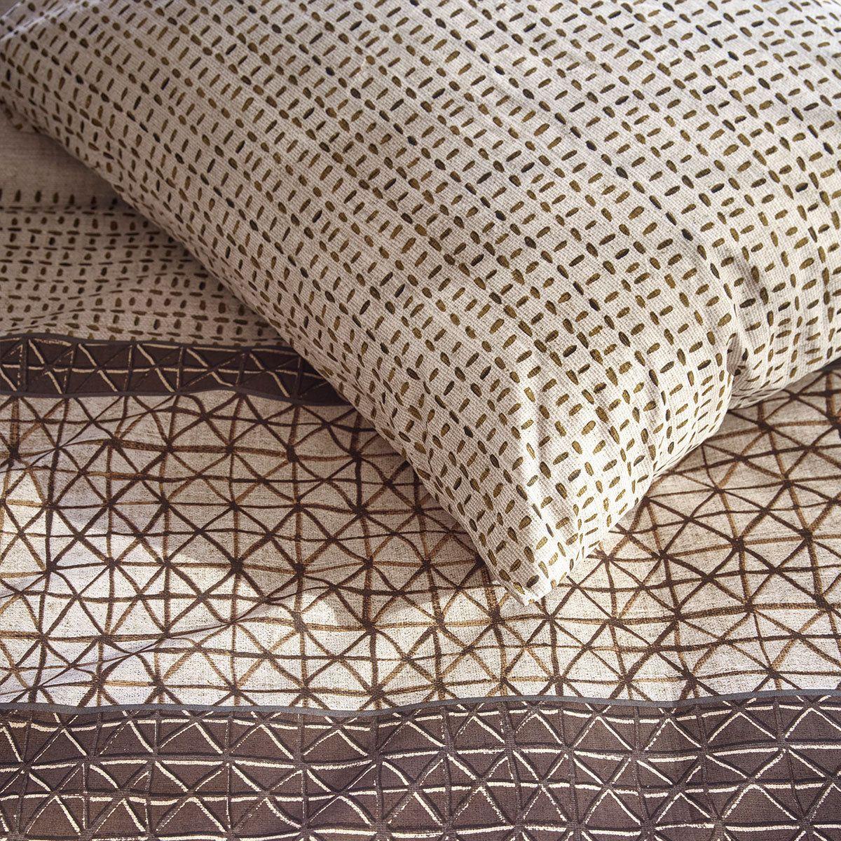 Bedding House Mathis Natural Cotton Quilt Cover Set Queen