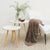J Elliot Home Rita Woodsmoke Faux Mohair Throw Rug 130 x 160cm