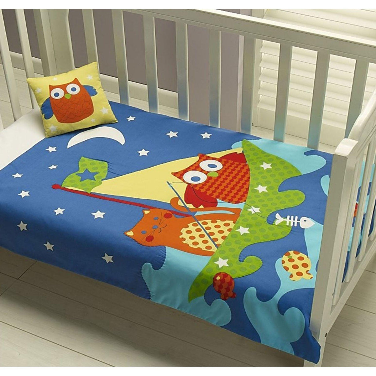 Jiggle &amp; Giggle Owl Cat Comforter + Cushion