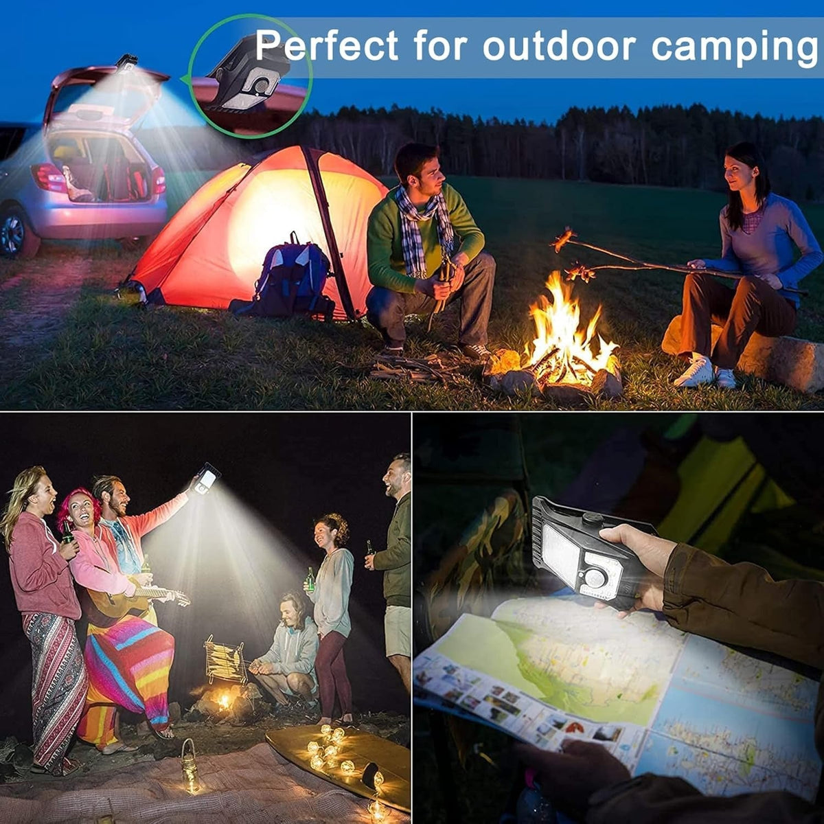 Clip-On Solar LED Light Outdoor Motion Sensor 45 LEDs IP65 Waterproof Security Wall Light