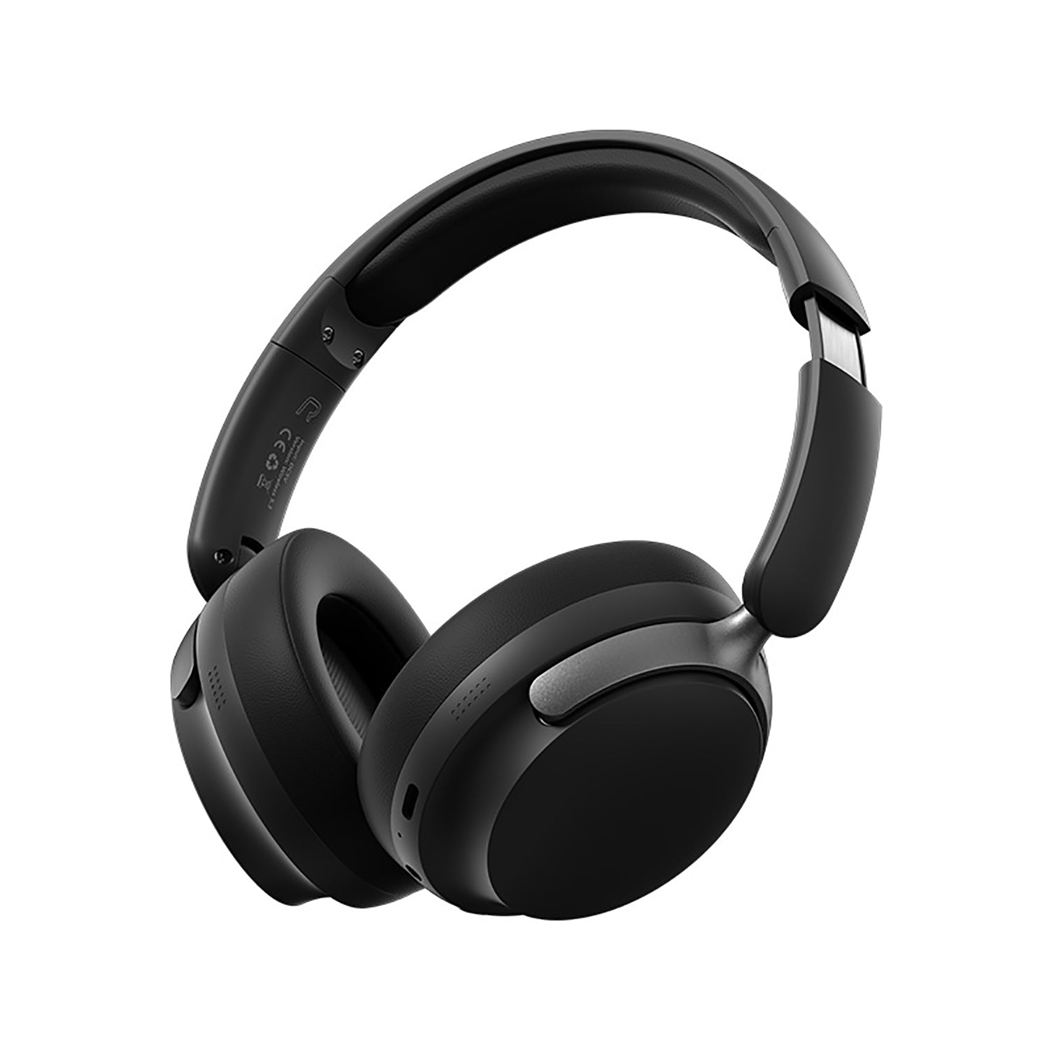 JR SY-T7 Bluetooth 5.4 Over-Ear Headset Wireless Headphones with Noise Cancelling Mic (Black)