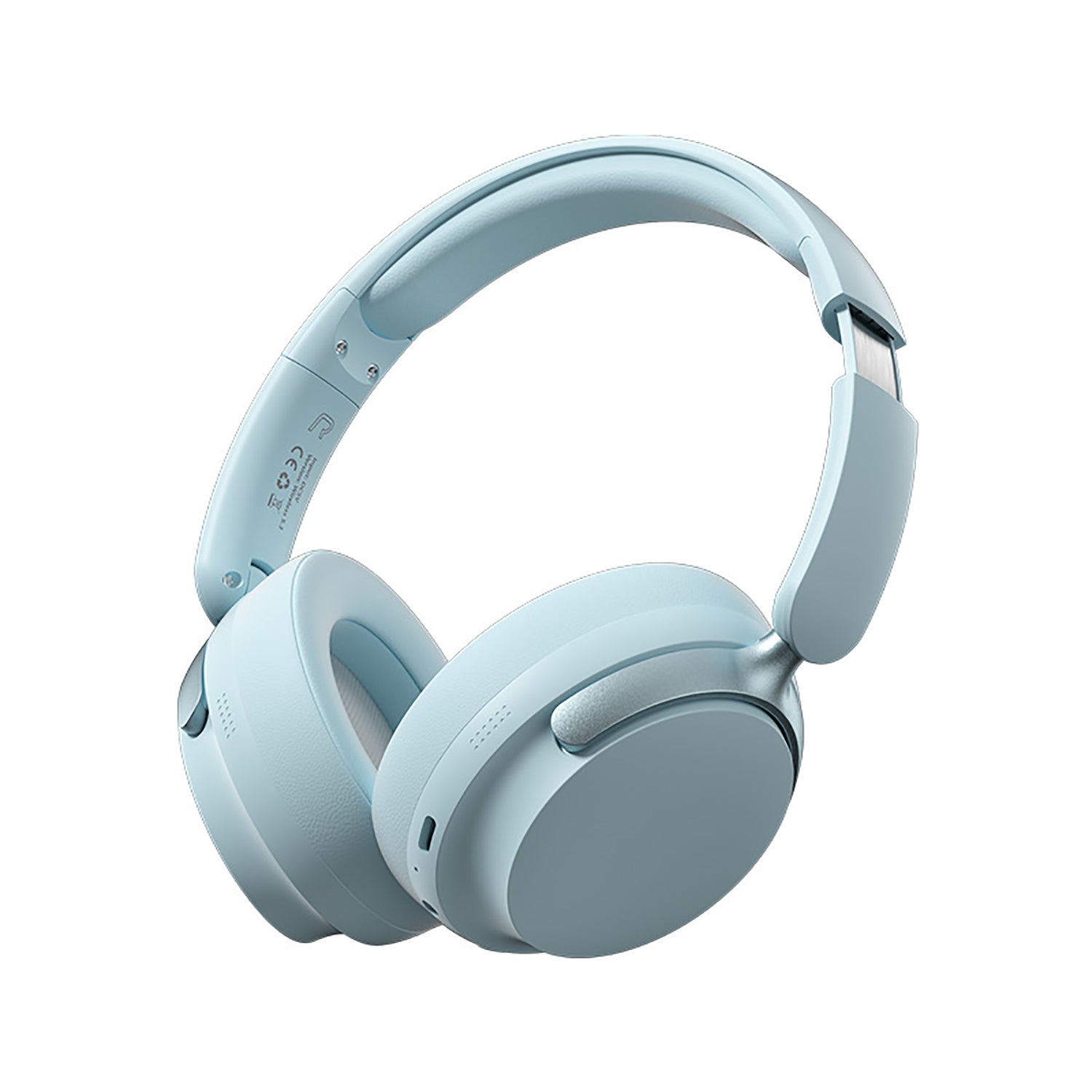 JR SY-T7 Bluetooth 5.4 Over-Ear Headset Wireless Headphones with Noise Cancelling Mic (Light Blue)