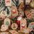 100Pack Xmas Decoration 350g Thicken Kraft Paper Gift Tag Wrapping Kraft Tag Hang Tags(Style B)