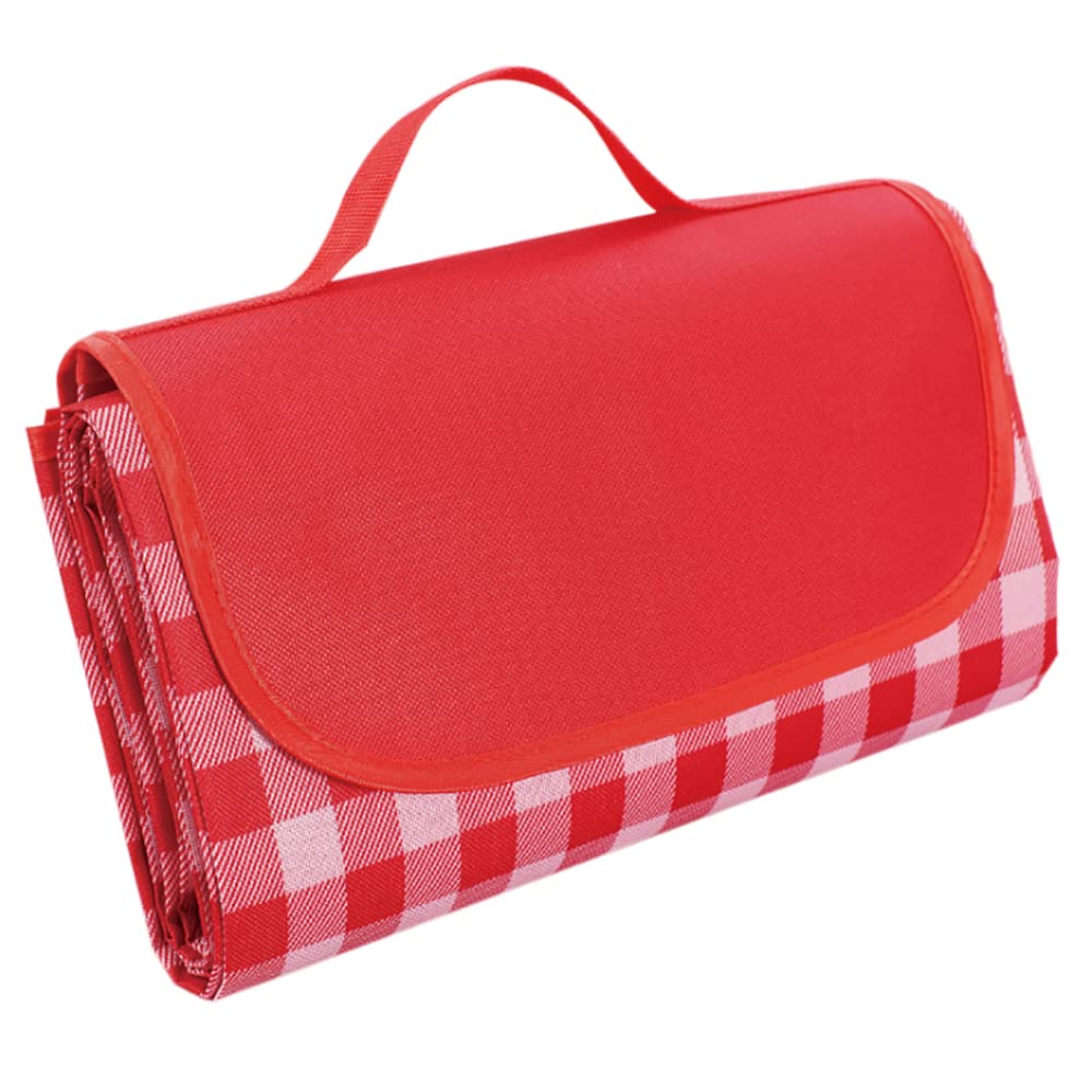 Large Waterproof Thickened Moisture-Proof Outdoor Camping Picnic Mat (Red)