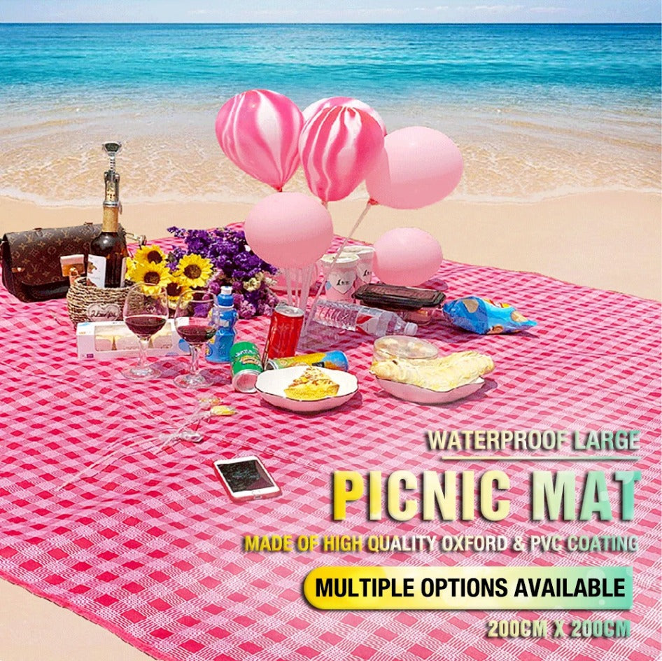 Large Waterproof Thickened Moisture-Proof Outdoor Camping Picnic Mat (Green)