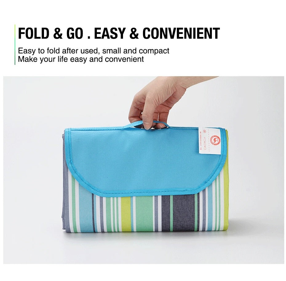 Large Waterproof Thickened Moisture-Proof Outdoor Camping Picnic Mat (Green)