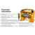 INGCO Air Compressor Car Tyre Deflator Inflator Pump 160PSI Auto Stop & Fittings(no battery and charger)