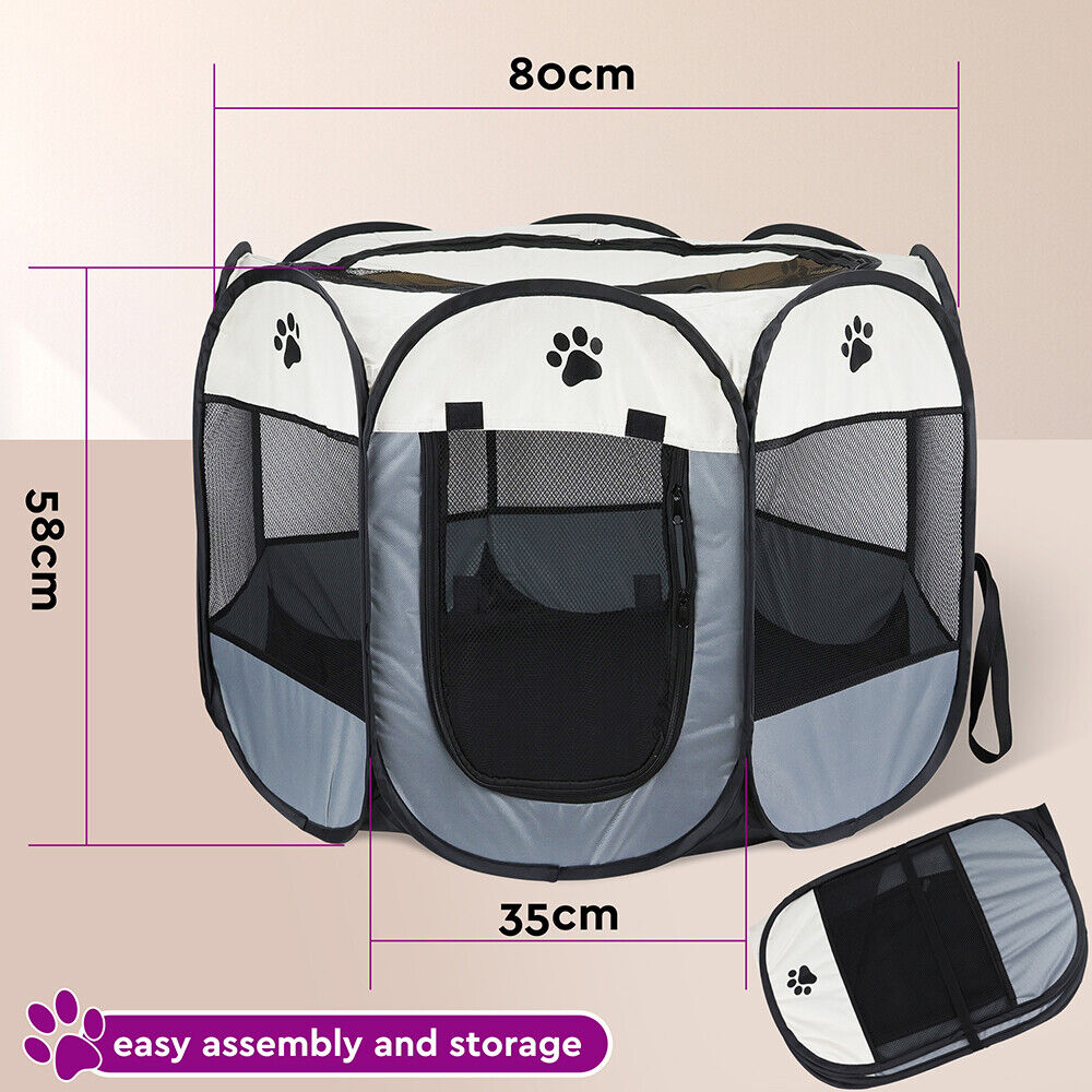 VaKa Pet Tent Playpen Dog Cat Play Pen Bags Kennel Portable Puppy Crate Cage