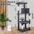 VaKa 143cm Cat Tree Scratching Post Scratcher Tower Condo House Furniture Wood