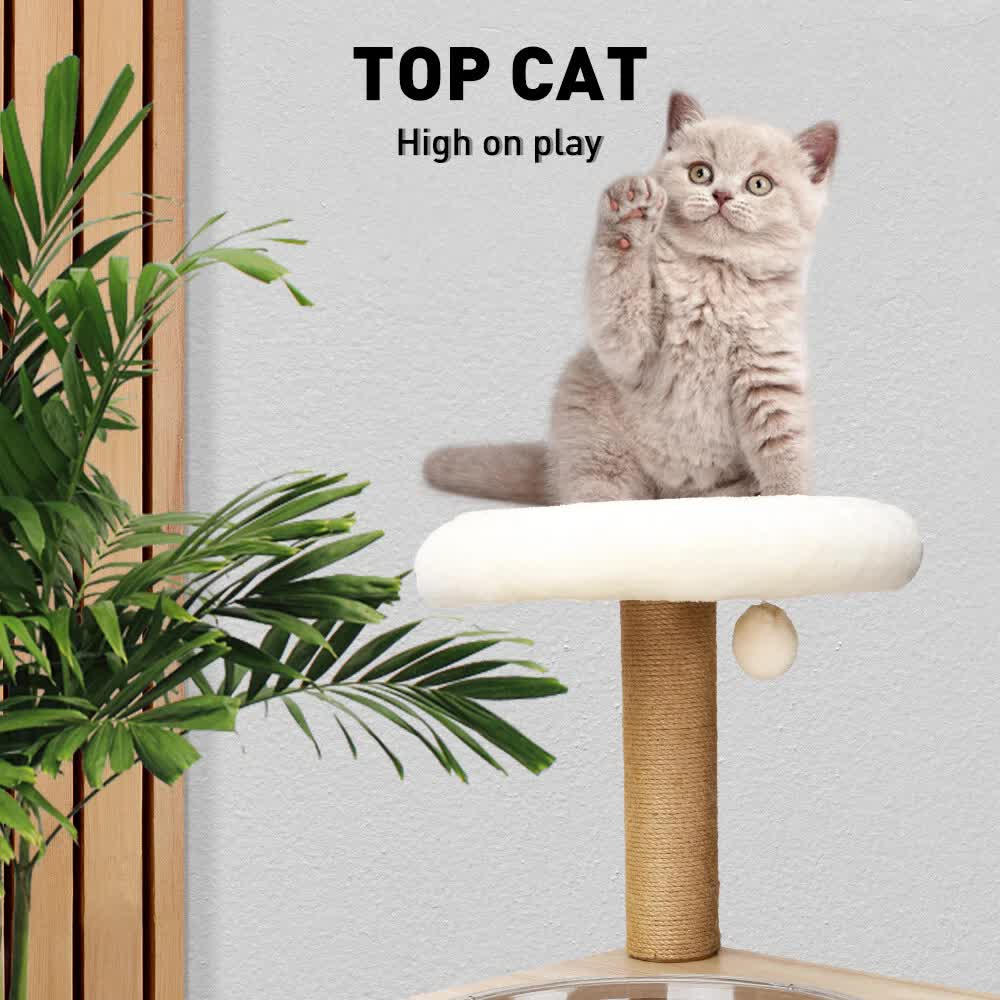 VaKa 1.42M Cat Tree Tower Scratching Post Scratcher Cats Condo House Bed Furniture