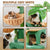 VaKa 1.1M Cat Tree Scratching Post Palm Tree Cat Post Dangling Balls Cat Toy