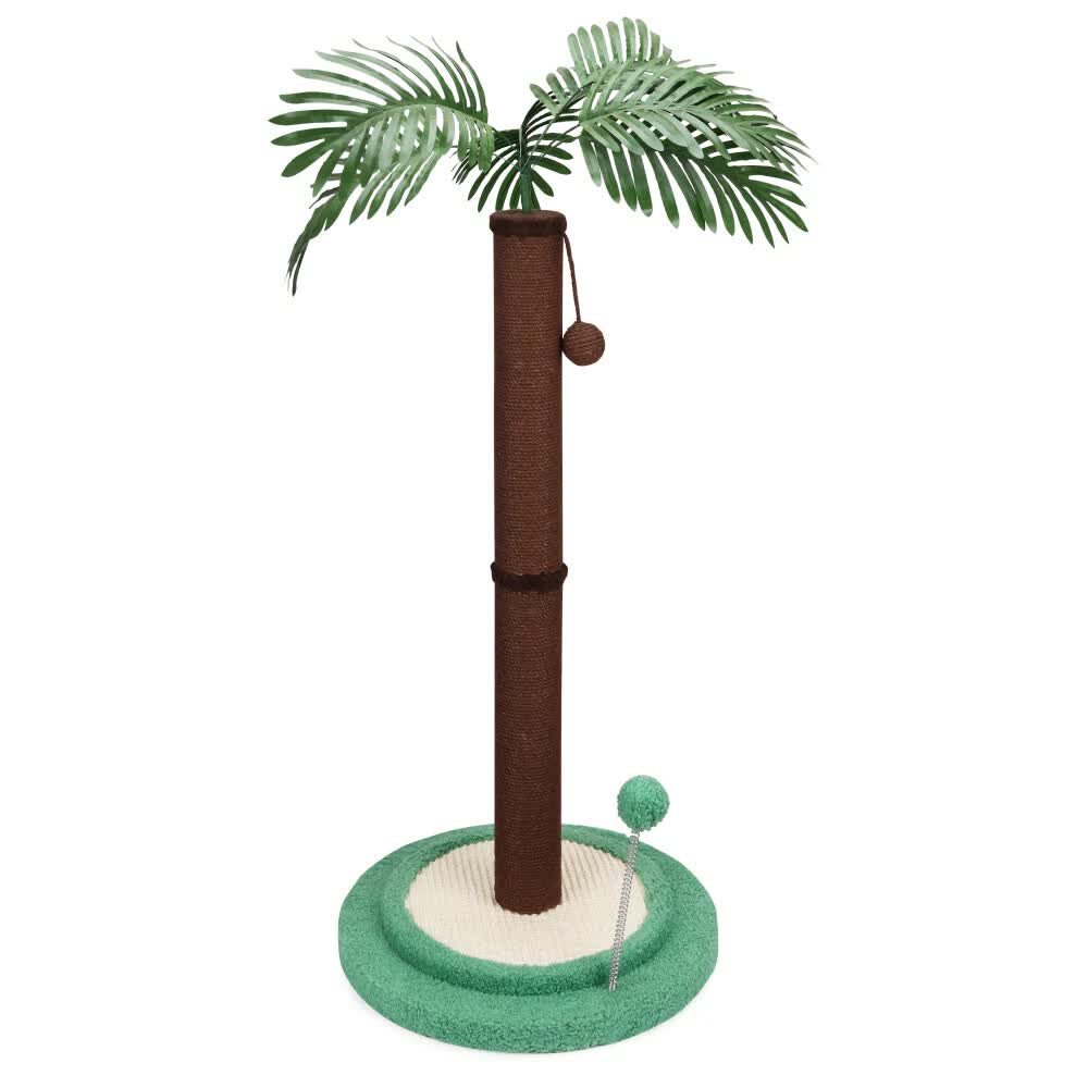 VaKa Cat Tree Scratching Post Large Palm Tree Cat Post Dangling Balls Cat Toy