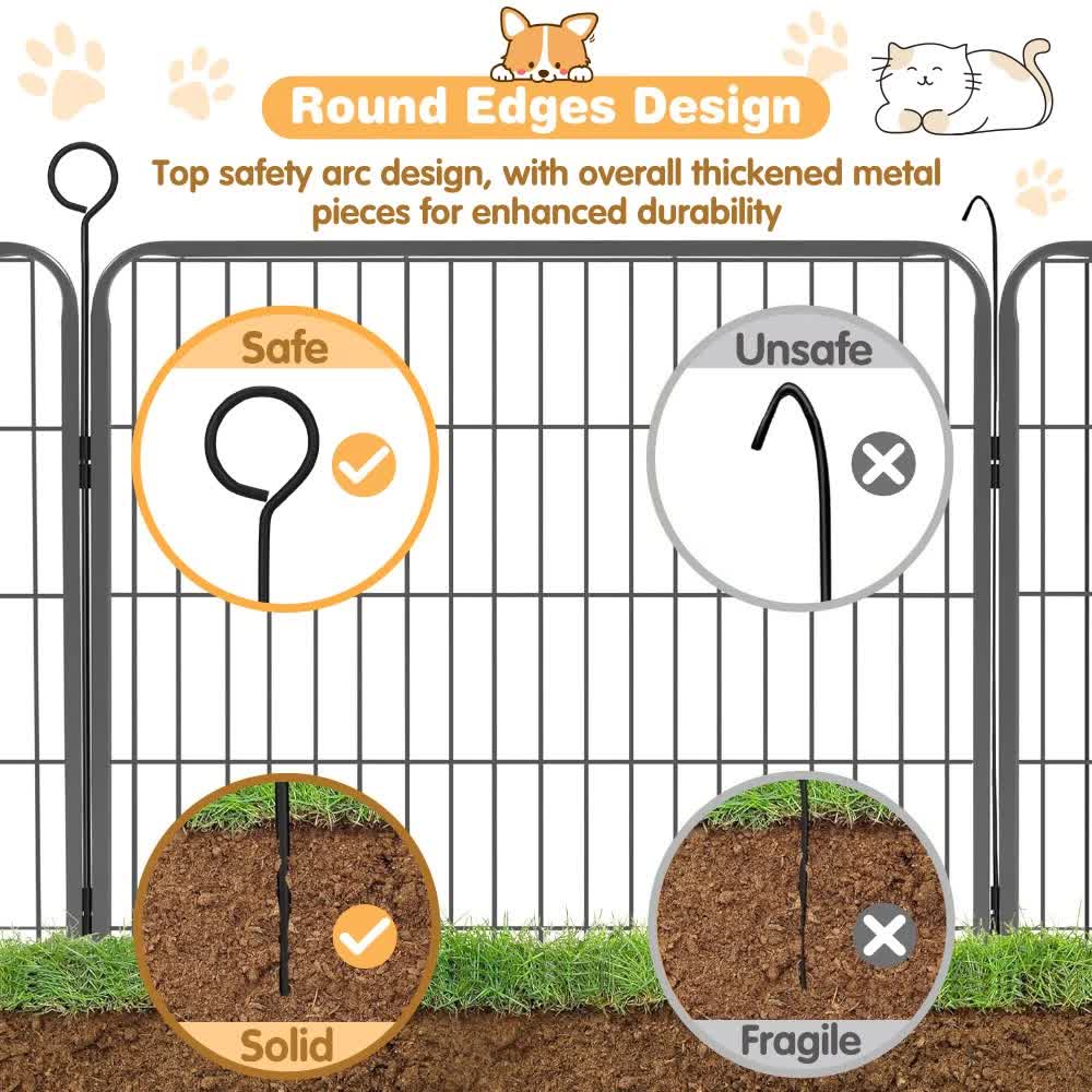 Pet Dog Playpen Puppy Exercise Cage Enclosure Fence Metal Outdoor 8 Panel