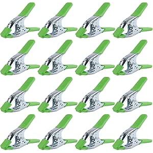 SWANLAKE 16-Pack 6-inch Strong Spring Clamps Set, Large Super Heavy Duty Spring Clamps Metal Anti-Slip Grip Handle - 2.5 inch Jaw Opening