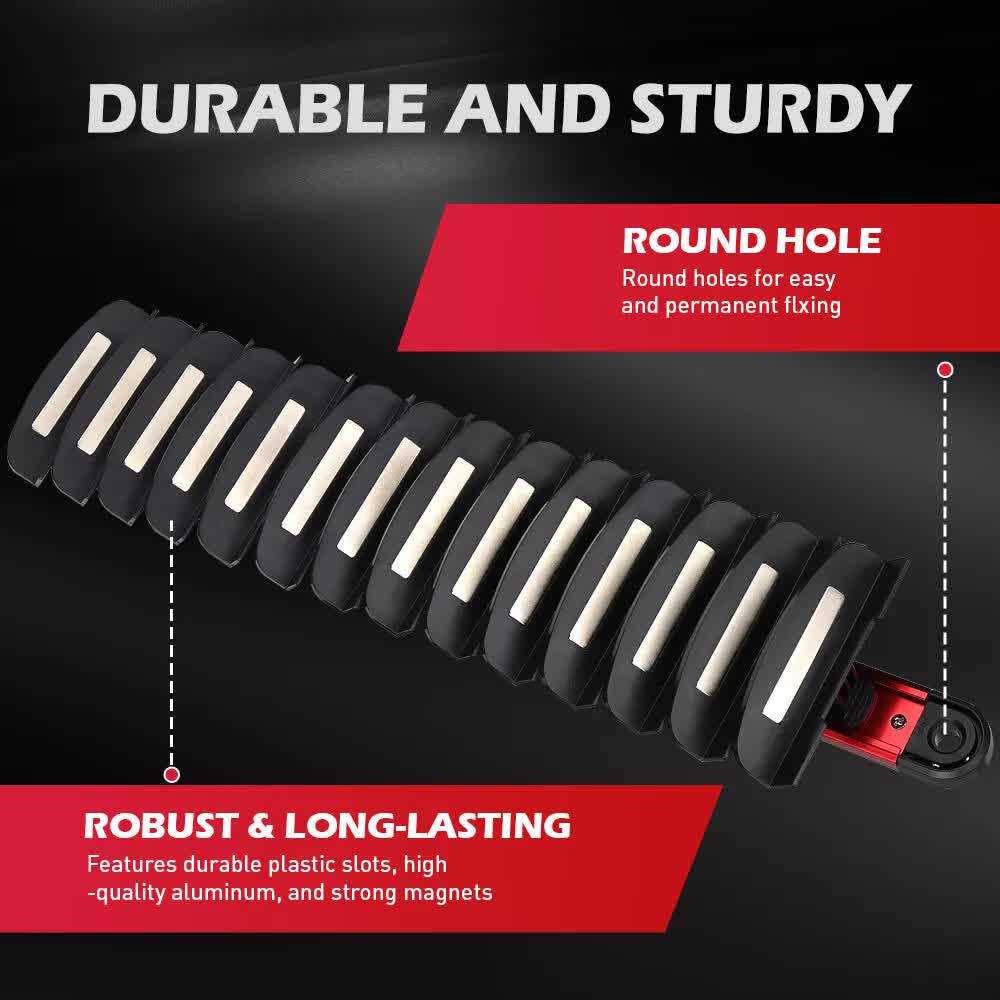 14 Slots Magnetic Spanner Rack Spanner Organizer Holder Portable Adjustable Au