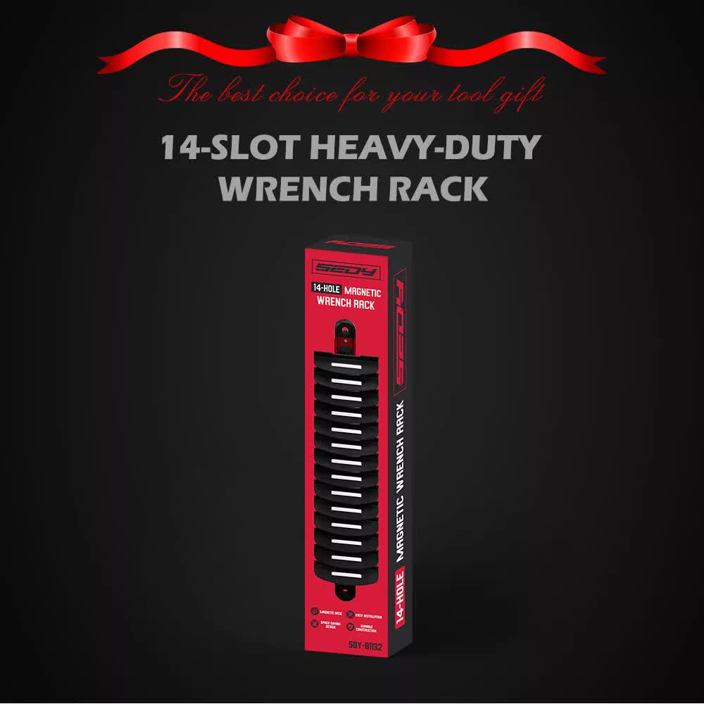 14 Slots Magnetic Spanner Rack Spanner Organizer Holder Portable Adjustable Au