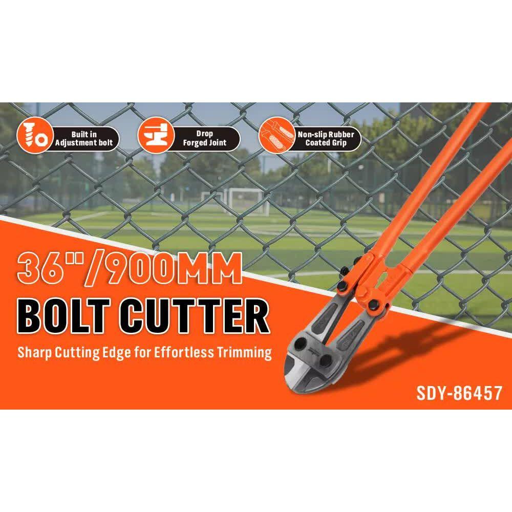 36inch Super Long Bolt Cutter Lock Cutter Rubber Grip Cables Cables Chains Wires