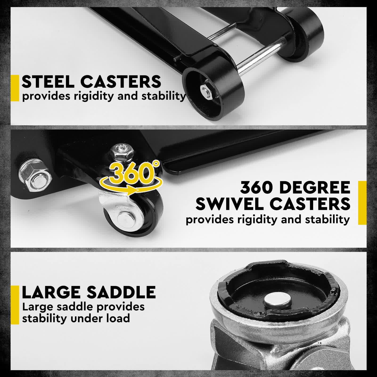 Hydraulic Floor Jack 2.5T Trolley Low Profile Car Track Quick Lifting 85-385mm