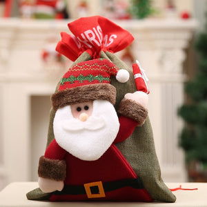 New Christmas Large Jumbo Felt Santa Sack Children Xmas Gifts Candy Stocking Bag, Santa