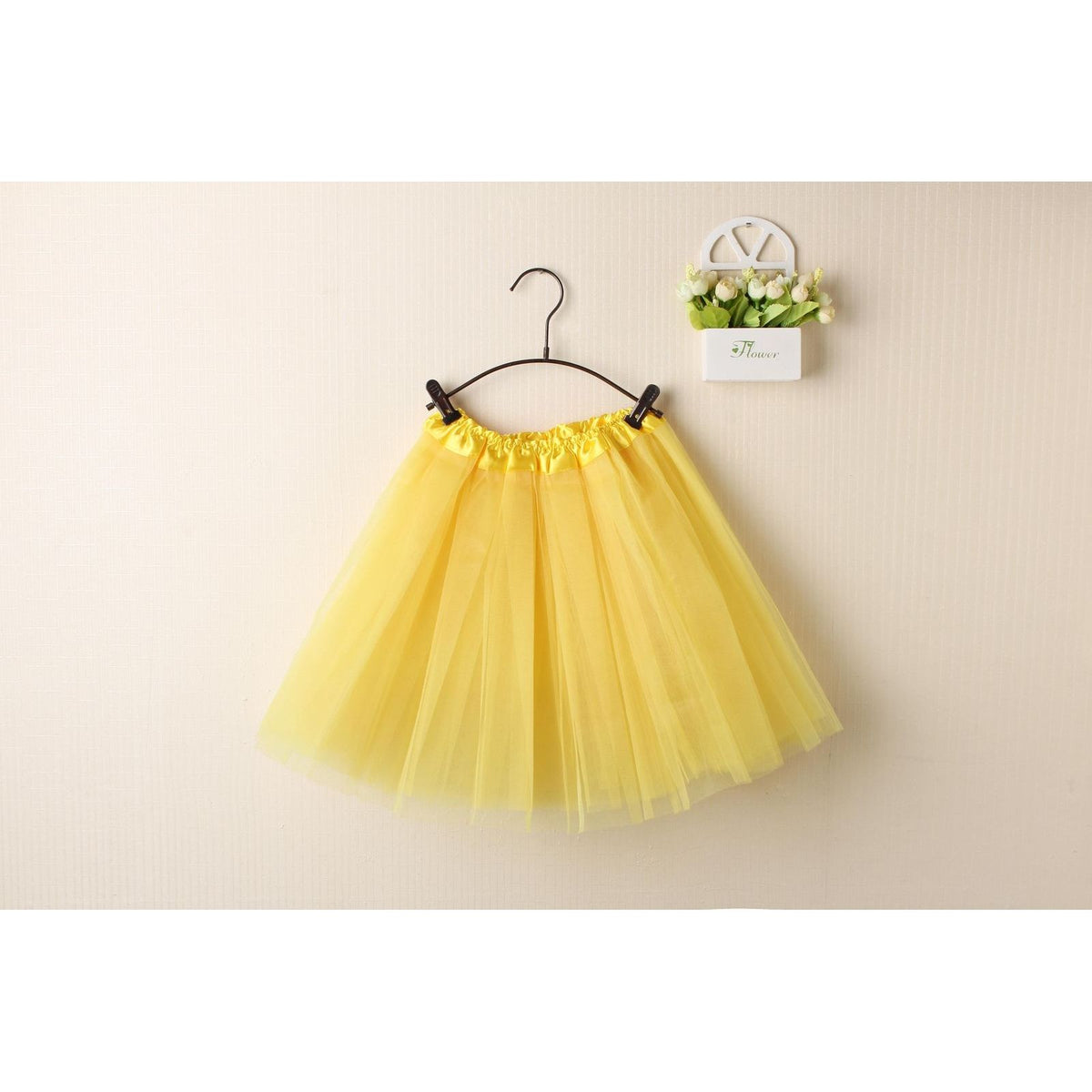 New Kids Tutu Skirt Baby Princess Dressup Party Girls Costume Ballet Dance Wear, Yellow, Kids