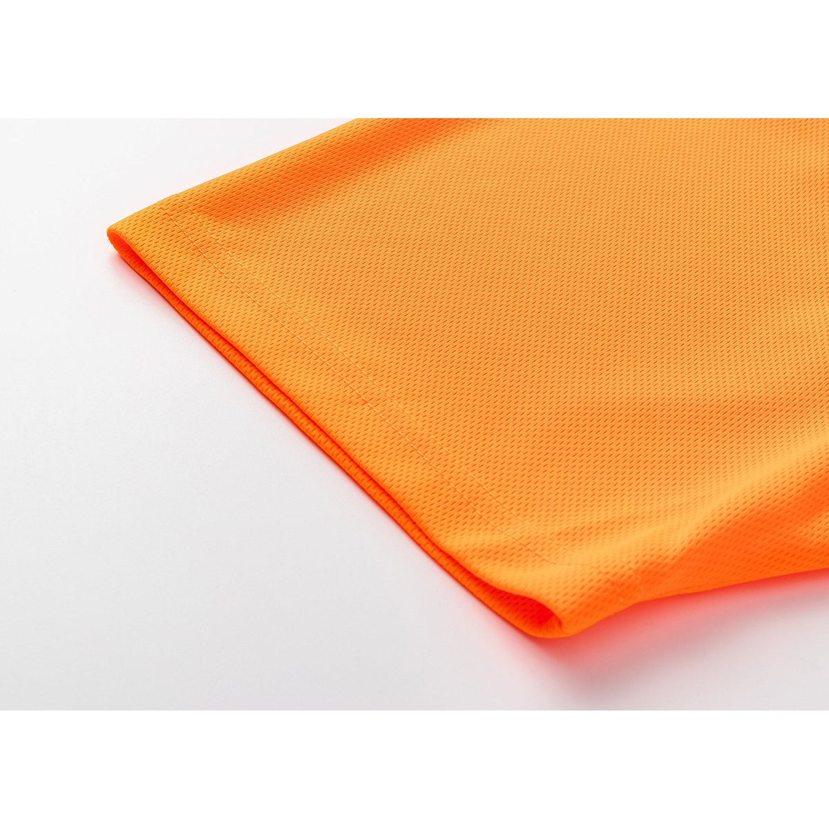 HI VIS Short Sleeve Workwear Shirt w Reflective Tape Cool Dry Safety Polo 2 Tone, Fluoro Orange / Navy, S