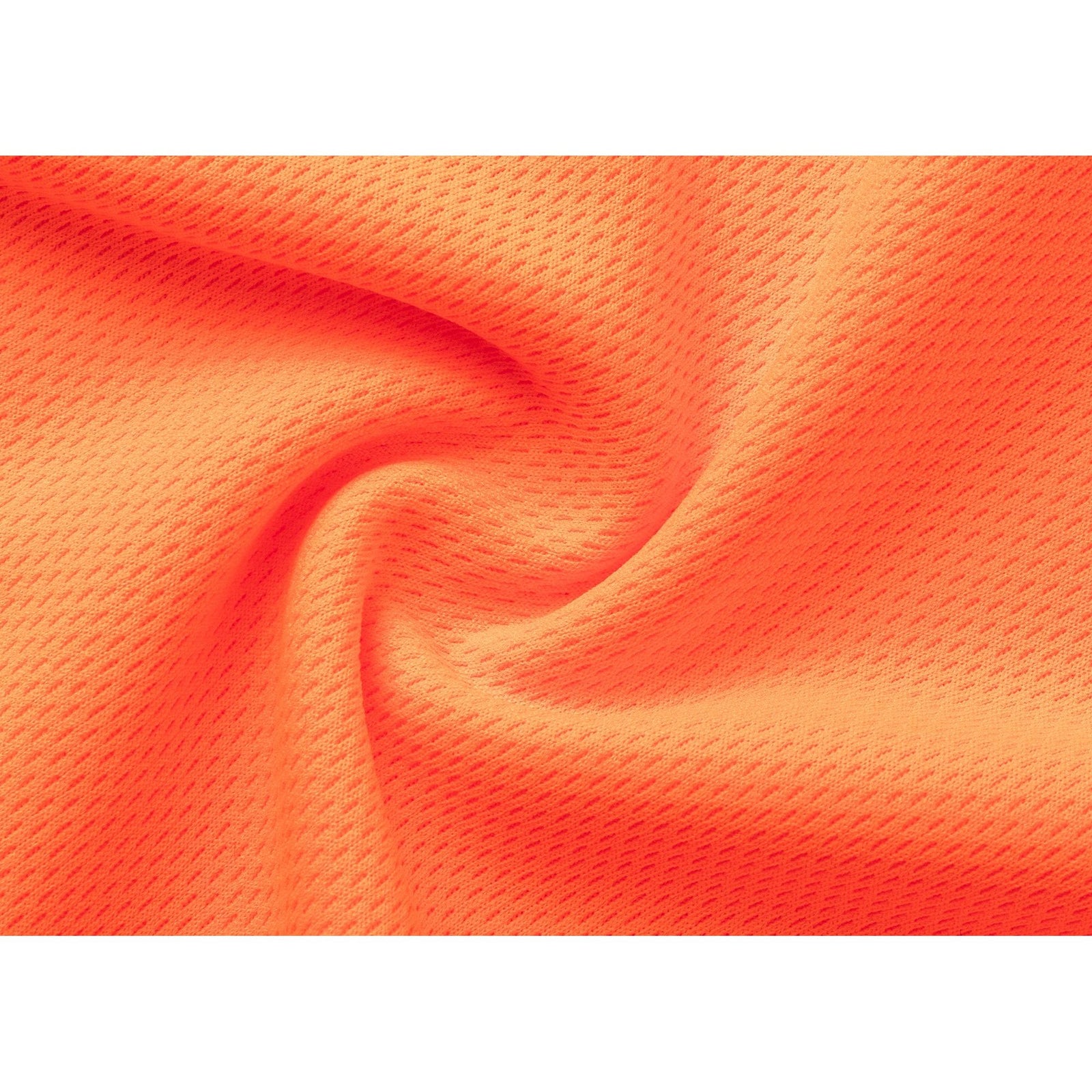 HI VIS Short Sleeve Workwear Shirt w Reflective Tape Cool Dry Safety Polo 2 Tone, Fluoro Orange / Navy, 2XL