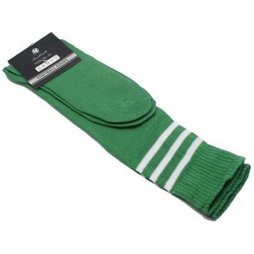 Mens Womens Sports Breathable Tube Long High Socks Knee Warm Casual Footy Soccer, Green