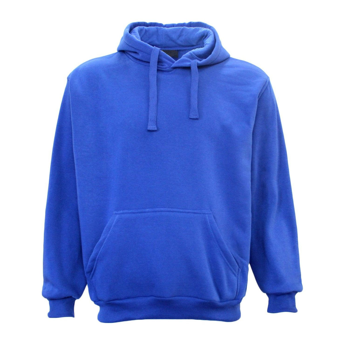 Adult Unisex Men's Basic Plain Hoodie Pullover Sweater Sweatshirt Jumper XS-8XL, Royal Blue, XS