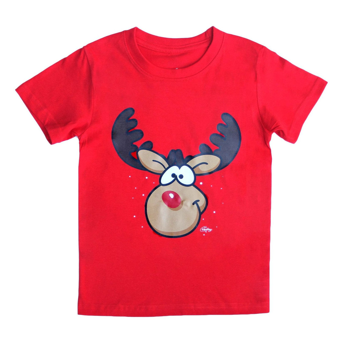 New Funny Adult Xmas Christmas T Shirt Tee Mens Womens 100% Cotton Jolly Ugly, Reindeer (Red), L