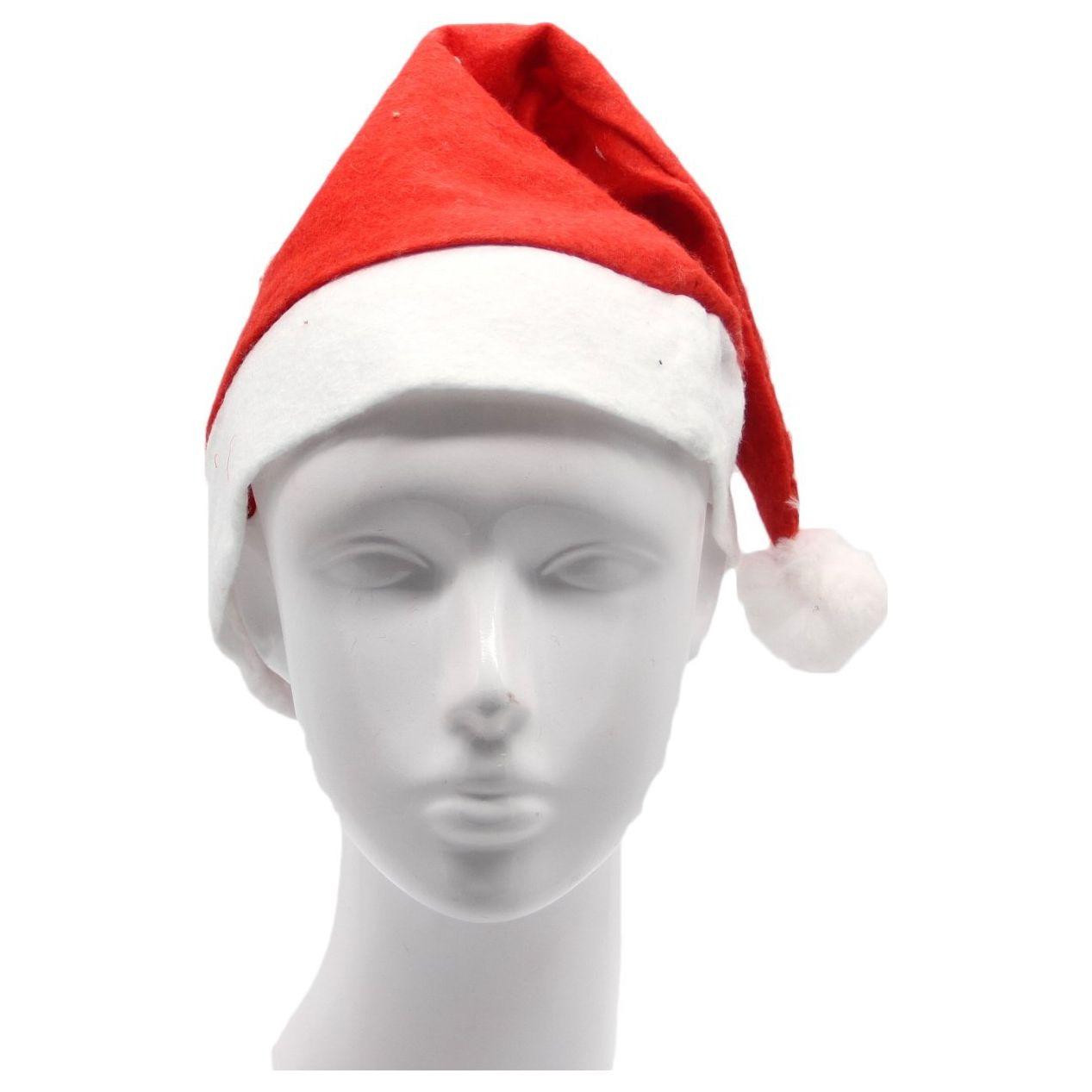 Christmas Unisex Adults Kids Novelty Hat Xmas Party Cap Santa Costume Dress Up, Santa Hat (Adults)