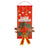 Christmas Hanging Banner Flag Door Window Décor Santa Reindeer Snowman Ornaments, Wreath