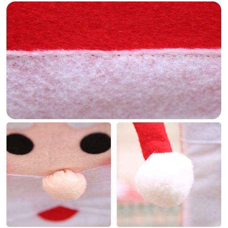 6x Christmas Cute Lady Santa Hat Chair Covers Dinner Home Décor Ornaments Gift, Mrs Santa