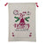 Large Christmas XMAS Hessian Santa Sack Stocking Bag Reindeer Children Gifts Bag, Cream - Bell