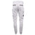 Men's Cargo Cotton Drill Work Pants UPF 50+ 13 Pockets Tradies Workwear Trousers, White, 30