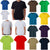 Adult 100% Cotton T-Shirt Unisex Men's Basic Plain Blank Crew Tee Tops Shirts, Purple, 2XL