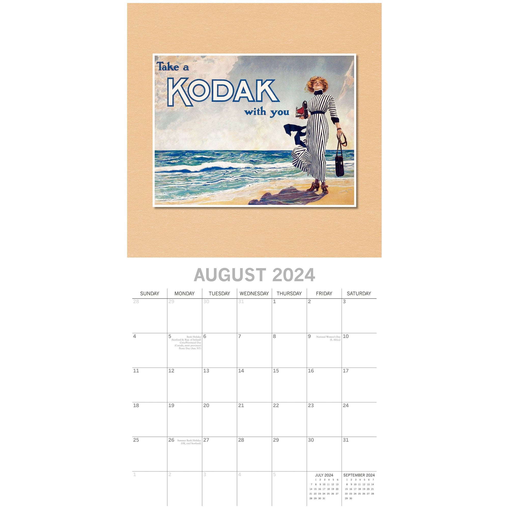 Classic Advertising - 2024 Square Wall Calendar 16 Months Arts Planner New Year