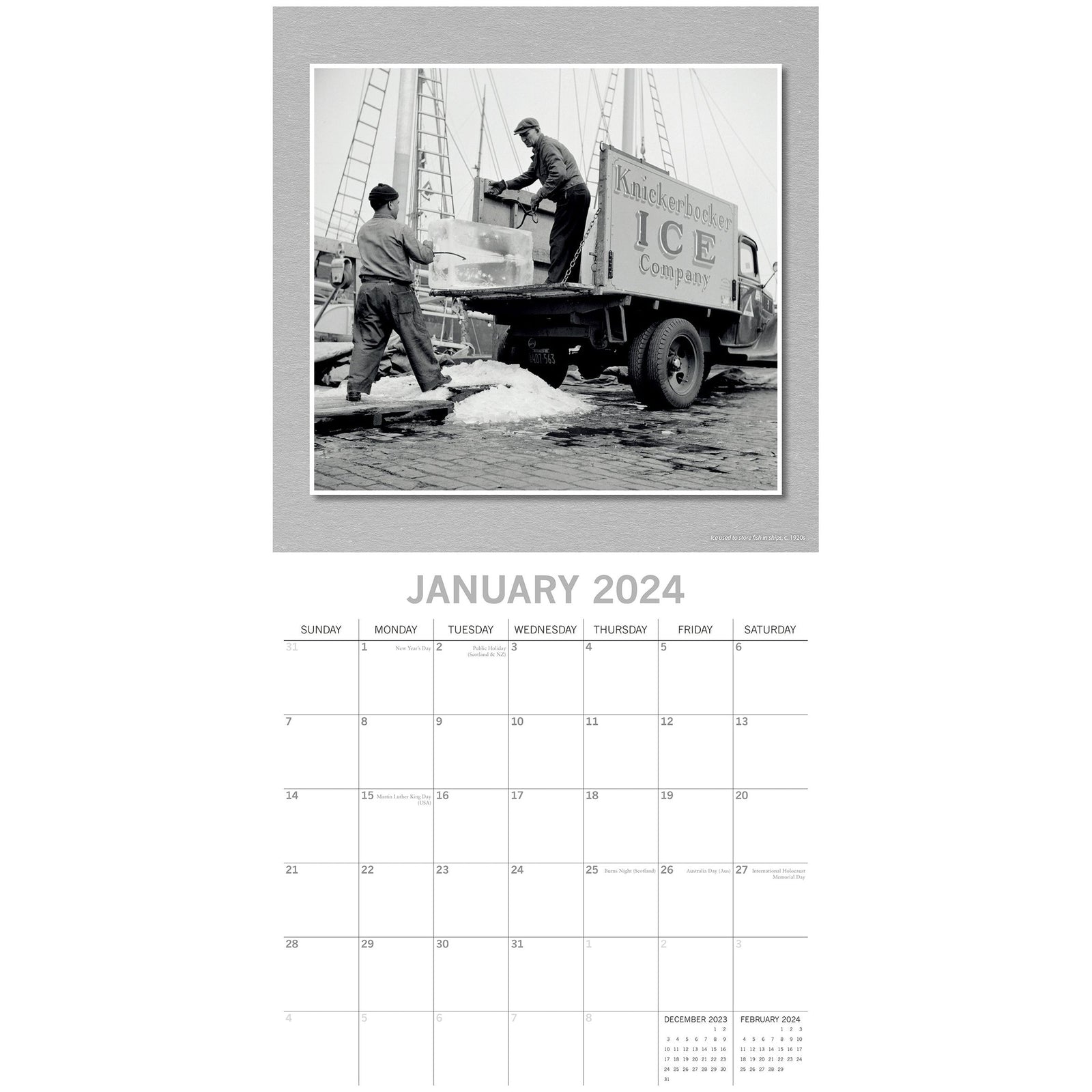 Classic Photography - 2024 Square Wall Calendar 16 Months Arts Planner Xmas Gift