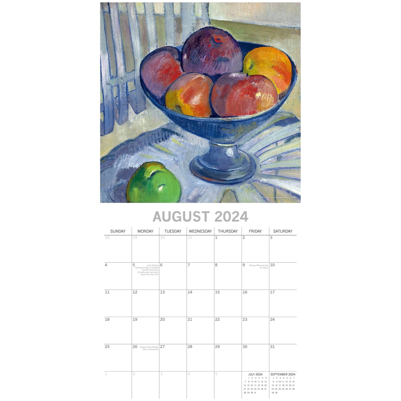 Gauguin 2024 Square Wall Calendar 16 Months Arts Planner Christmas New Year Gift