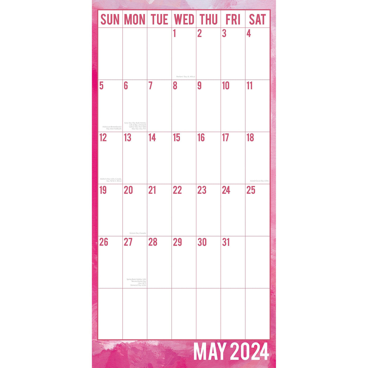 Large Print Calendar 2024 Square Wall Calendar 16 Months School Planner New Year