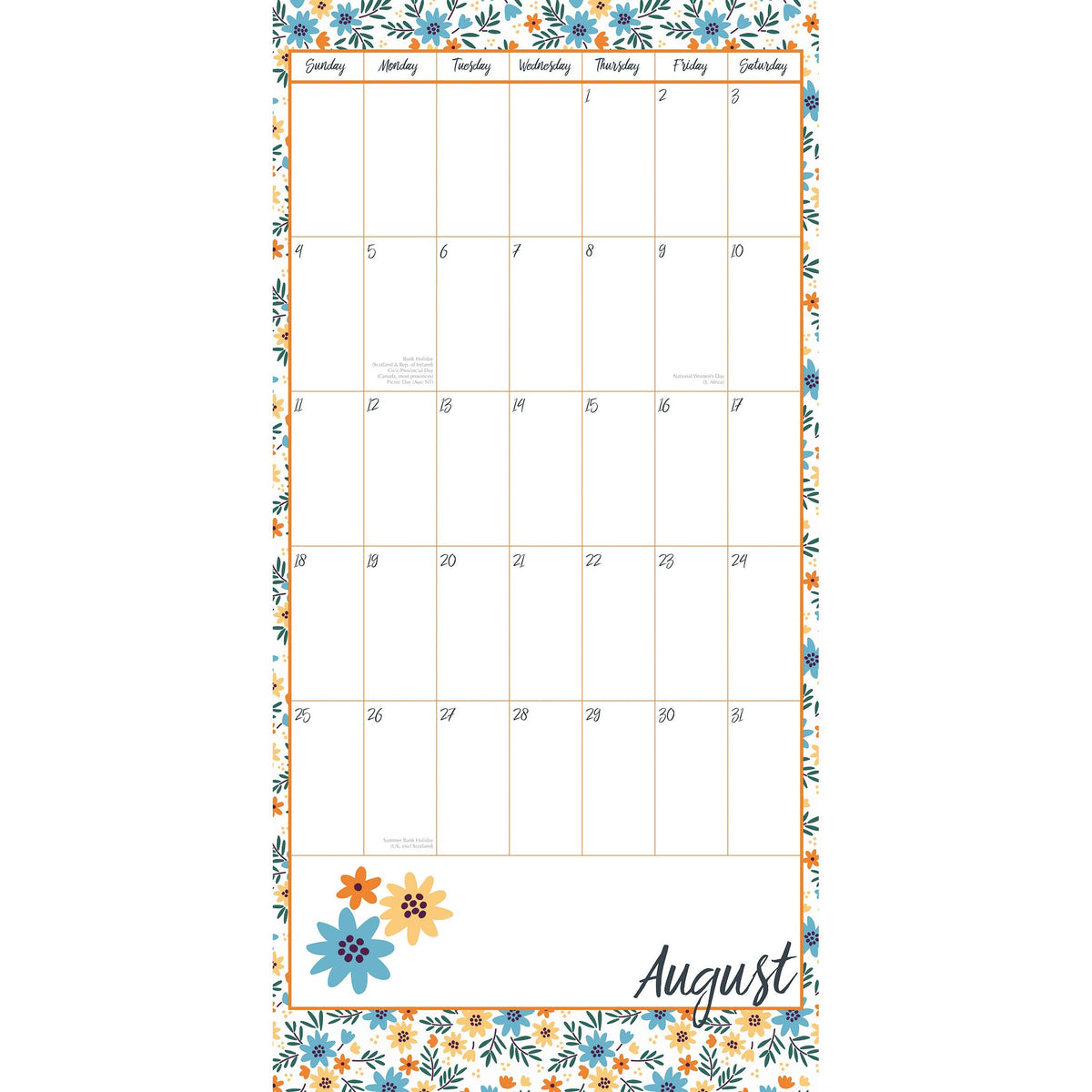 Mum's Organiser 2024 Square Wall Calendar 16 Months School Planner New Year Gift