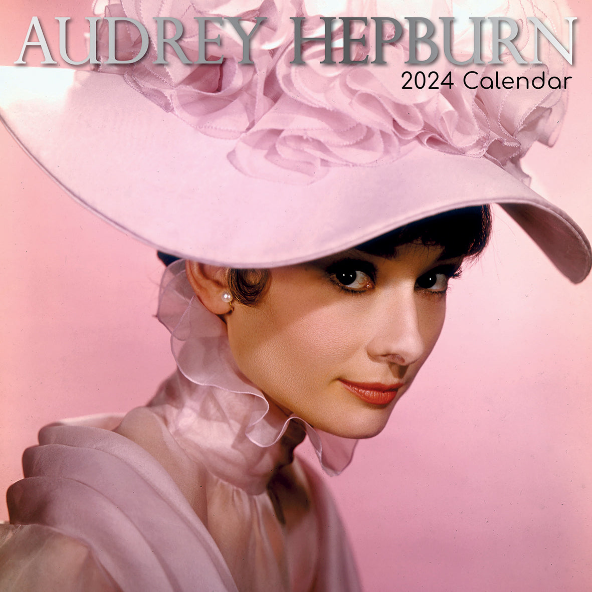 Audrey Hepburn - 2024 Square Wall Calendar 16 Months Planner Xmas New Year Gift