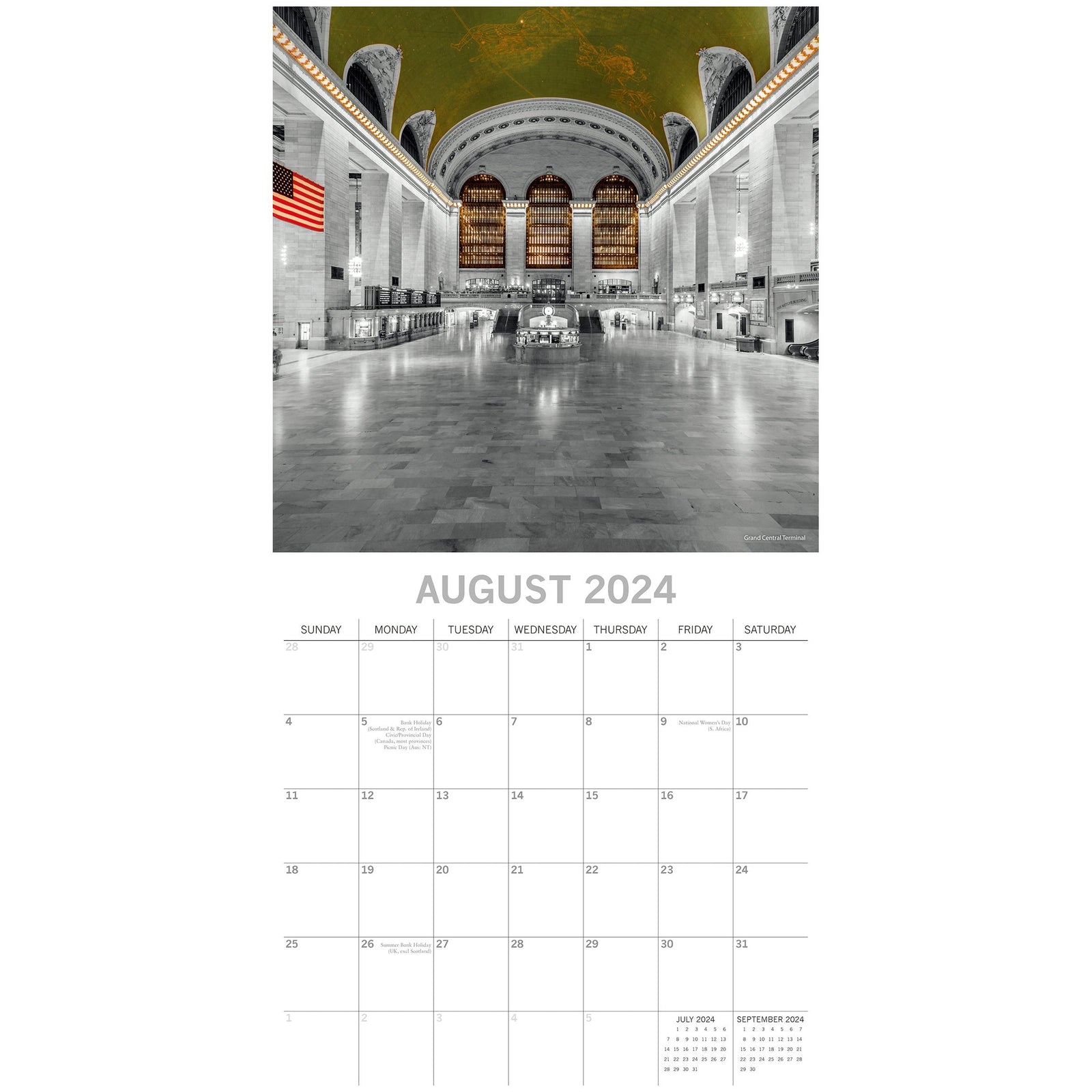 New York Limelight - 2024 Square Wall Calendar 16 Months Planner New Year Gift